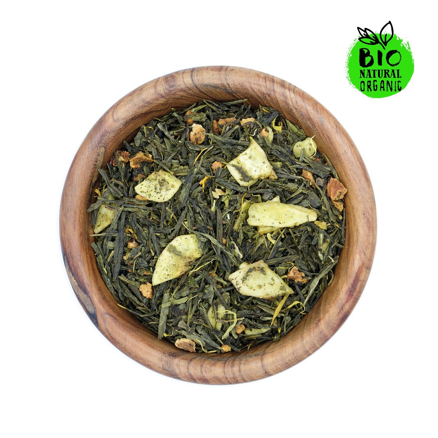 Zielona herbata owocowa organiczna. 50 gr.